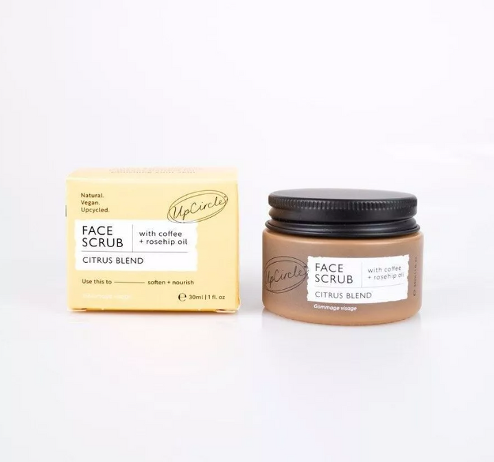 CITRUS FACE SCRUB WITH COFFEE AND ROSEHIP OIL - TRAVEL SIZE