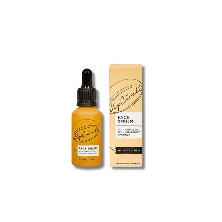 Organic facial serum with coffee and rosehip